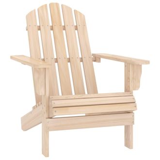 vidaXL Silla De Jard&iacute;n Adirondack Madera Maciza De Abeto Vidaxl