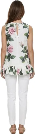 Dolce & Gabbana Womens Multicolor Cotton Casual Dress