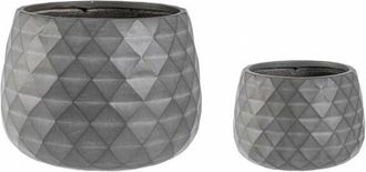 BIZZOTTO Bizzotto - Set2 Florero Pir&aacute;mide Cuenco Antracita