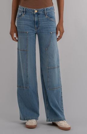 Kut from the Kloth Jodi High Waist Straight Leg Jeans in Sleek at Nordstrom, Size 10