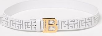 Balmain Cintura Labirinth in pelle stampata