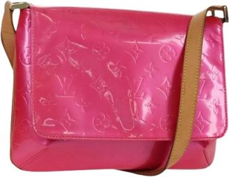 Louis Vuitton Pre-owned Cross Body Bags, female, Pink, Size: ONE SIZE Pre-owned Vintage Patent Leather Shoulder Bag