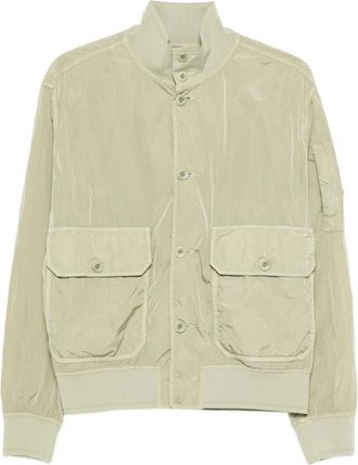 C.P. Company Chrome-R Button Bomber Jacket - Heren - Bomber jackets - Groen - M - Nylon - Jassen