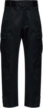 Alexander McQueen Alexander McQueen, Straight Trousers, male, Black, Size: 2XL Cargo Trousers