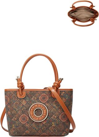 Generic Cork Shoulder Bag for Women Bohemian Style Vintage Crossbody Handbag Hobo Satchel Purse, F-3