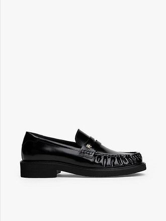 Tommy Hilfiger Leather Square Toe Loafers