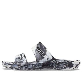 Crocs Classic Clog Marble Beach Sports White Black 207701-103