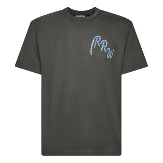 Roy Rogers T-shirt in jersey stone-washed - - Tops - Uomo - Grigio - L