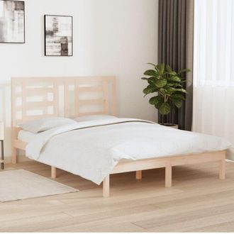 vidaXL Estructura De Cama Sin Colch&oacute;n Madera De Pino Blanco 150x200 Cm Vidaxl