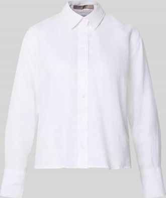 Christian Berg Regular Fit Hemdbluse aus reinen Leinen in Weiss, Gr&ouml;&szlig;e 34