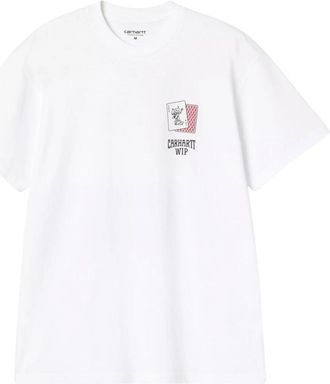 Carhartt Work in Progress S/S Speelkaarten T-shirt - Heren - T-shirts - Wit - L - Katoen - Tops