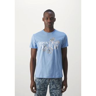 Versace Jeans Couture Hombre, Camisetas, Azul, Talla: L