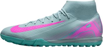 Nike Nike Mercurial Superfly 10 Academy TF High-Top Soccer Shoes (FQ8331-301, Ocean Cube/Pink Blast), Ocean Cube/Pink Blast, 8.5 UK