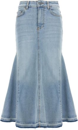 Ganni Light Blue Denim skirt