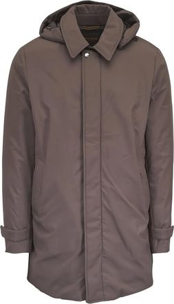Moorer Cappotto Vido-SKT con cappuccio - Marrone