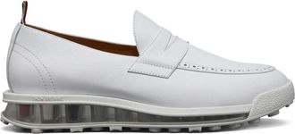 Thom Browne leather loafer sneakers - men - Calf Leather/Calf Leather/Rubber - 11.5 - White
