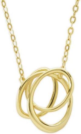 Sterling Forever Eve Linked Harmony Pendant Necklace in Gold at Nordstrom Rack