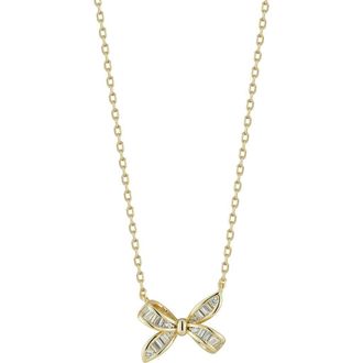 Glaze Jewelry Bow Pendant Necklace in Gold at Nordstrom Rack
