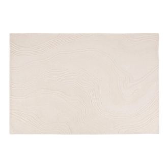 Maisons du monde Alfombra de lana tufted color crudo 160x230 cm