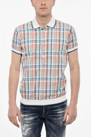 Dsquared2 Camicia a Quadri Con Dettagli in Maglia Dsquared2