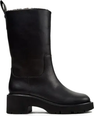 Camper Schoenen, Dames, Zwart, 38 EU, Leer, Milah Hoge Laarzen