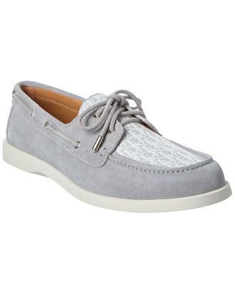 Dior Granville Suede & Canvas Boat Shoe