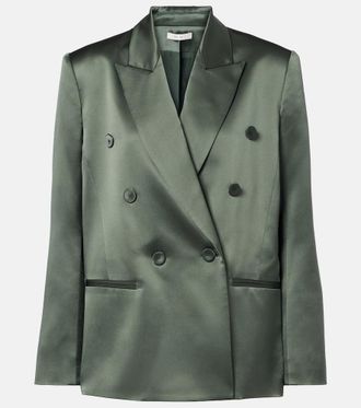 The Sei Double-breasted silk blazer