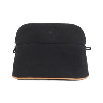 Herm&egrave;s Black Canvas Pouch (Pre-Owned)