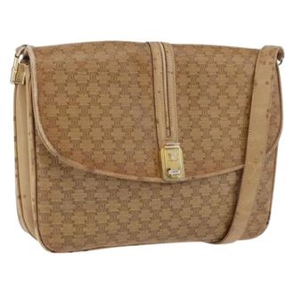 Celine Pre-owned Cross Body Bags, female, Beige, Size: ONE SIZE Pre-owned PVC Shoulder Bag