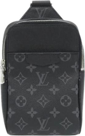 Louis Vuitton Pre-owned Taiga Lama Outdoor Sling Bag - Heren - Vintage Schoudertas - Zwart - ONE Size - Leer - Vintage
