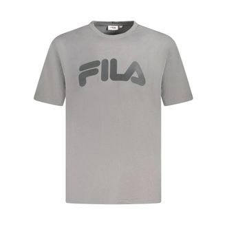 Fila Heren, Tops, Grijs, Maat: 2XL Katoen
