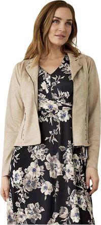 In Front Licht Zand Mapelina Jas met Studs - Dames - Zomerjassen - Beige - XL - Polyester - Jassen