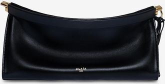 Alaia Schultertasche aus gl&auml;nzendem Glattleder Le Click East West Medium