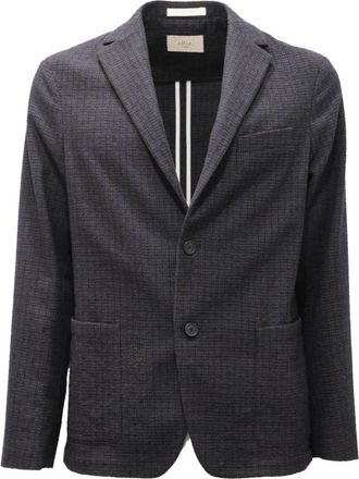 Altea Giacca Alfonso Micro Interno Sfoderato - Heren - Blazers - Grijs - S - Katoen - Jassen