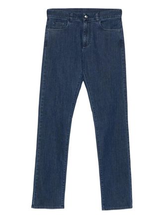 Canali Jeans met vijf zakken - Blauw