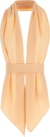 Alberta Ferretti Beige Solid Top