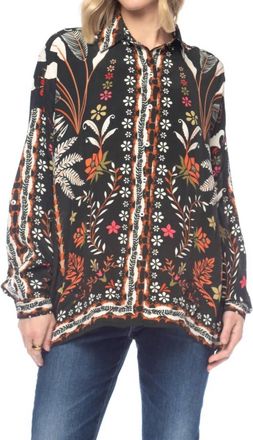 Tolani Kennedy Palm Tree Shirt In Black