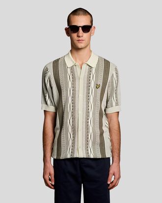 Lyle & Scott Mens Short Sleeve Shirt in Tan Cotton - Size X-Large