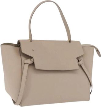 Celine Pre-owned Vintage Hand Bag - Dames - Vintage Heuptassen - Beige - ONE Size - Leer - Vintage
