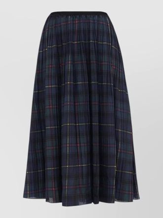 Polo Ralph Lauren checked midi skirt pleated design