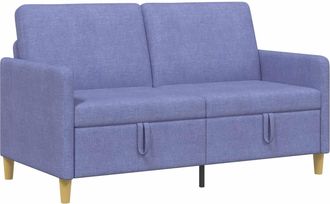 vidaXL Sof&aacute; Con Almacenamiento Azul Jeans 152 X 78 X 87 Cm Poli&eacute;ster Vidaxl