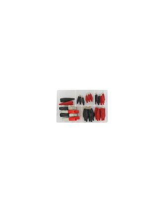 OEM Coffret De 22 Pinces &Eacute;lectriques De Couleur Rouge Et Noire Type Alligator