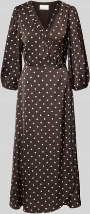 Neo Noir Neo Noir Regular Fit Maxikleid mit V-Ausschnitt in Mittelbraun, Gr&ouml;&szlig;e 34