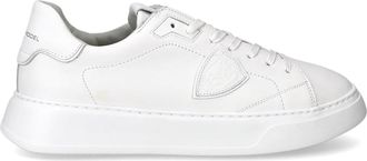 Philippe Model Temple Total White Leather Sneakers