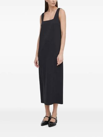 Drykorn square-neck midi dress - Black