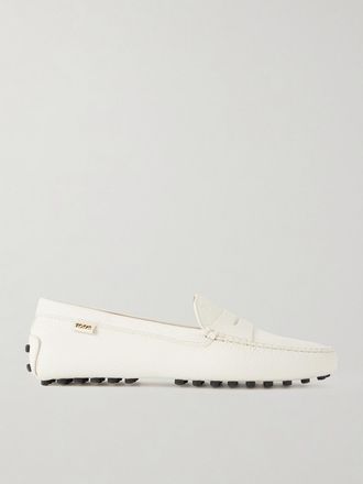 Tod's Mocassini In Pelle Testurizzata Gommino - Bianco