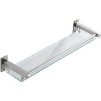 OEM Estanter&iacute;a De Ba&ntilde;o De 40 Cm, Estante De Ducha De Cristal, Estante De Almacenamiento Para Ducha Montado En La Pared Con Estante, Vidrio Templado Rectan