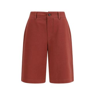 Brunello Cucinelli Multicolor Cotton Bermuda Womens Shorts