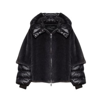Gimos Bomber oversize in finta visone - - Jackets - Donna - Grigio - S