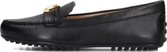 Ralph Lauren Barnsbury Flats Driver - Dames - Loafers - Zwart - 35 1/2 EU - Leer - Schoenen